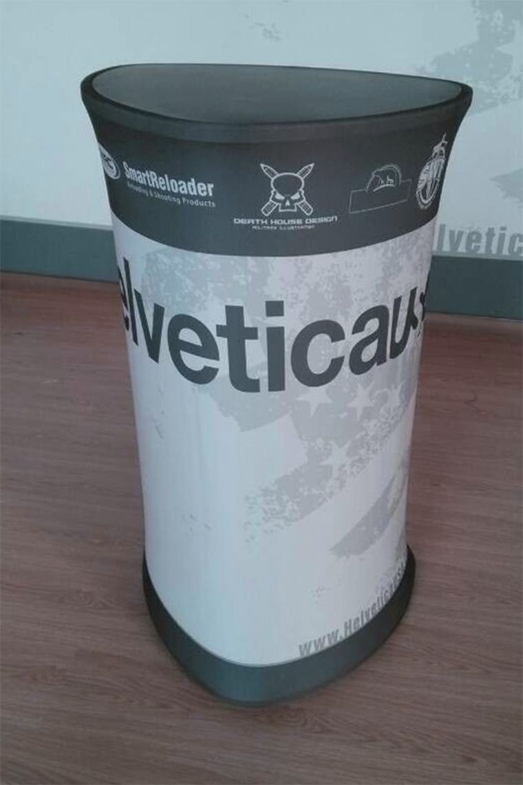 Prezentační stolky s potiskem na textilu